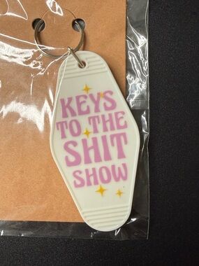 Funny Retro Motel Style Keychain